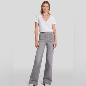 7 For All Mankind Women's Gray Boot Cut Jeans
